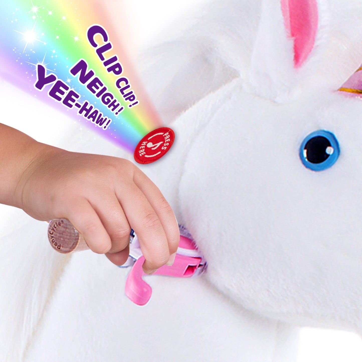 Model U Unicorn Ride-On Toy Age 3-4 White