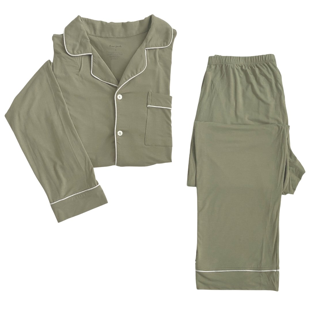 Women's Long Sleeve Pajama Set in Gingham
