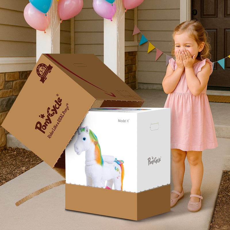 Model X® Unicorn Ride On Toy for Age 3-4 Rainbow