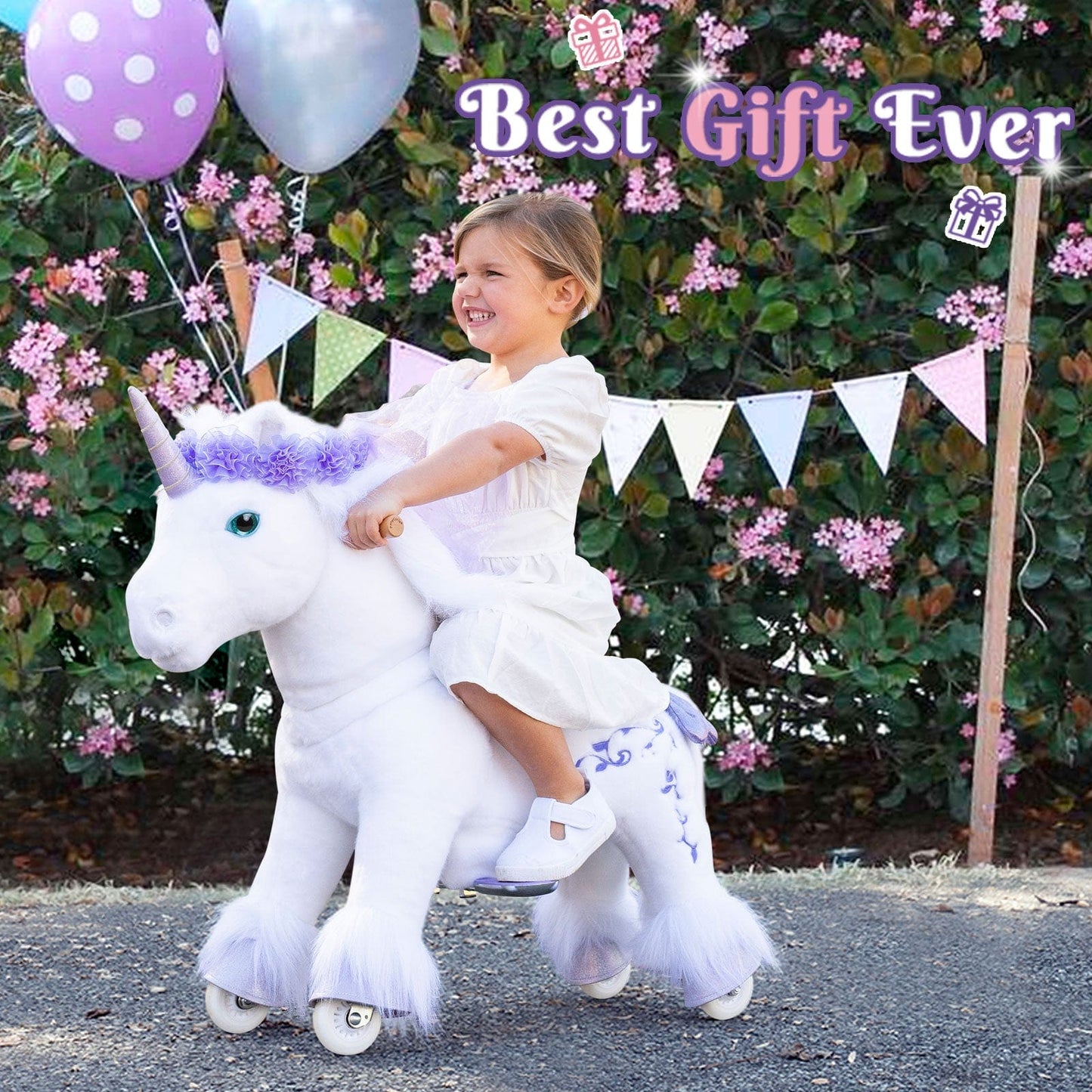 Model X Ride on Unicorn for Age 3-4 Purple