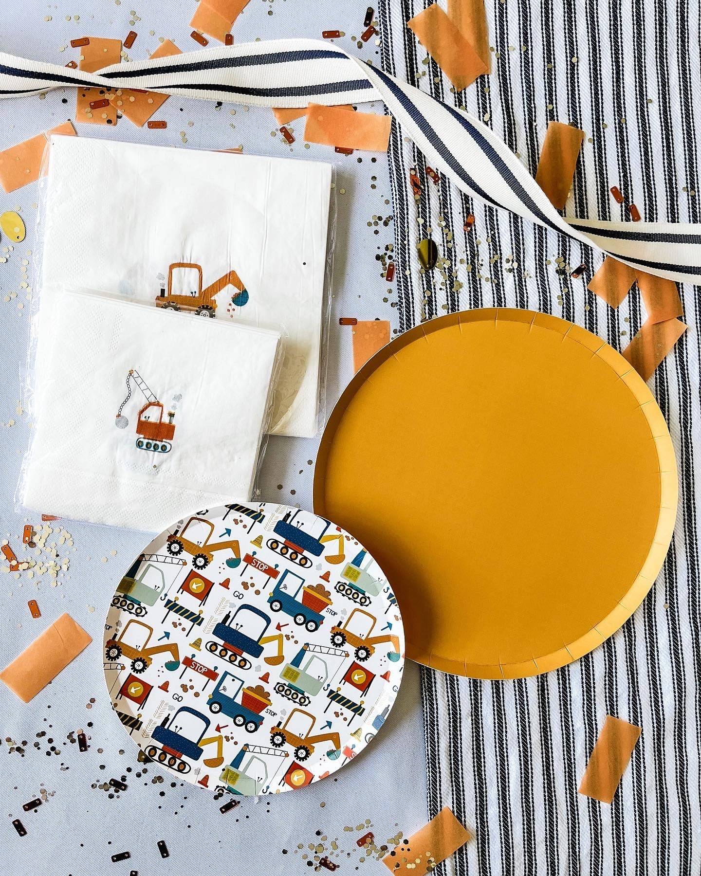 Yellow Paper Party Plate (8pcs)