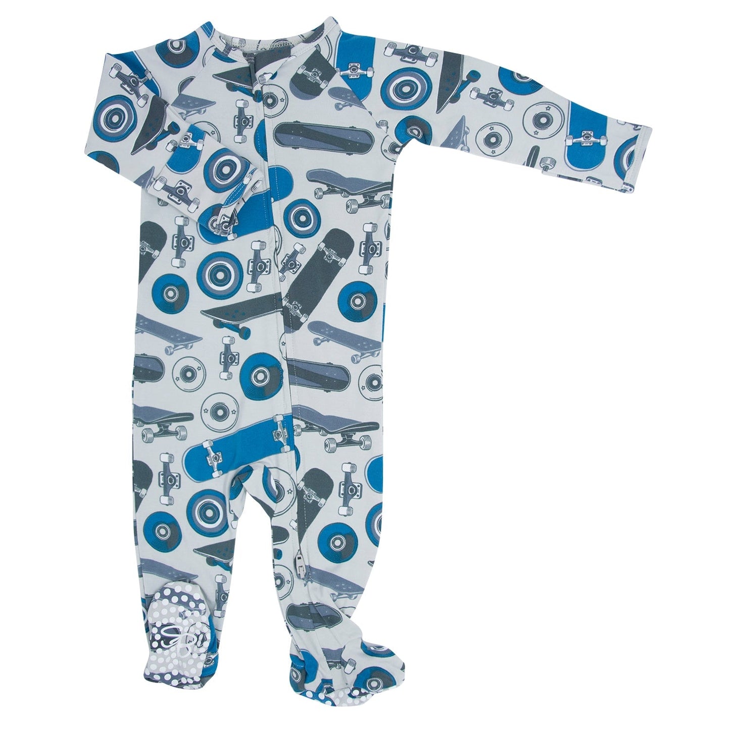 Zipper Footie - Skateboarding