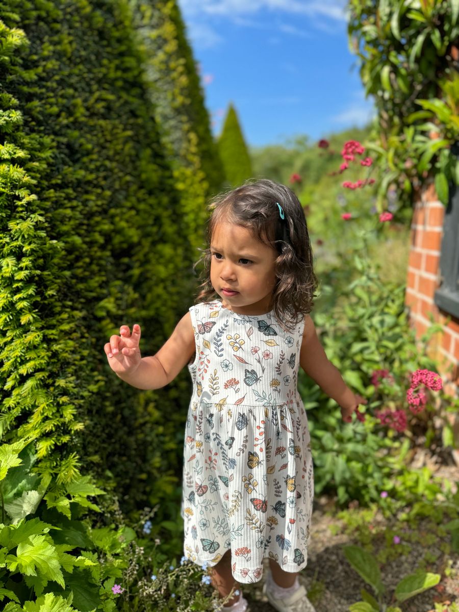 Evie Dress – Floral Butterfly