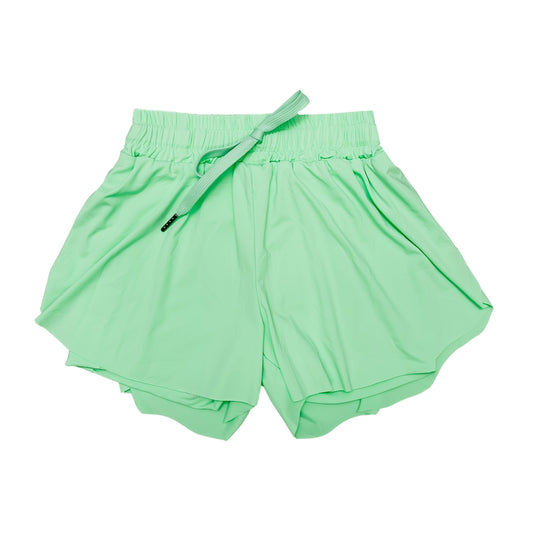 Neon Green Adult Butterfly Shorts