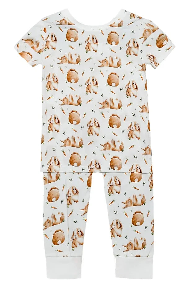 Vintage Bamboo Bunny Pajamas