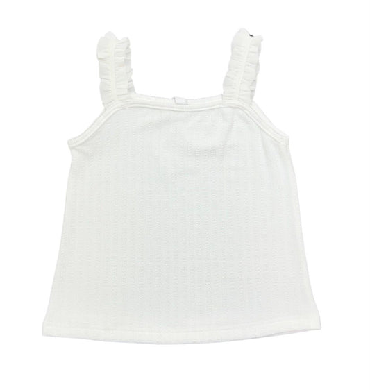 RIBBED TANK-WHITE