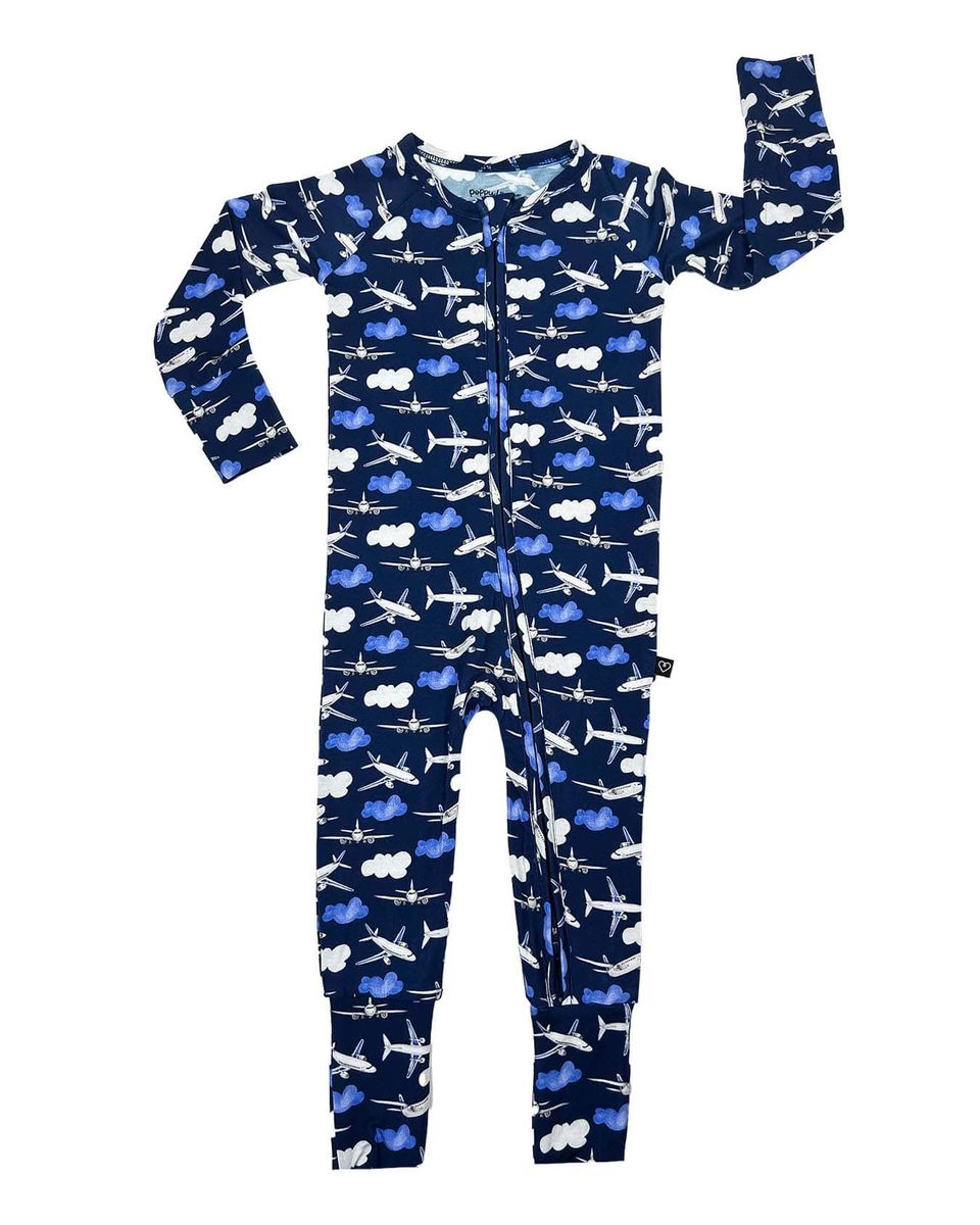 Airplane Poppy Convertible Romper