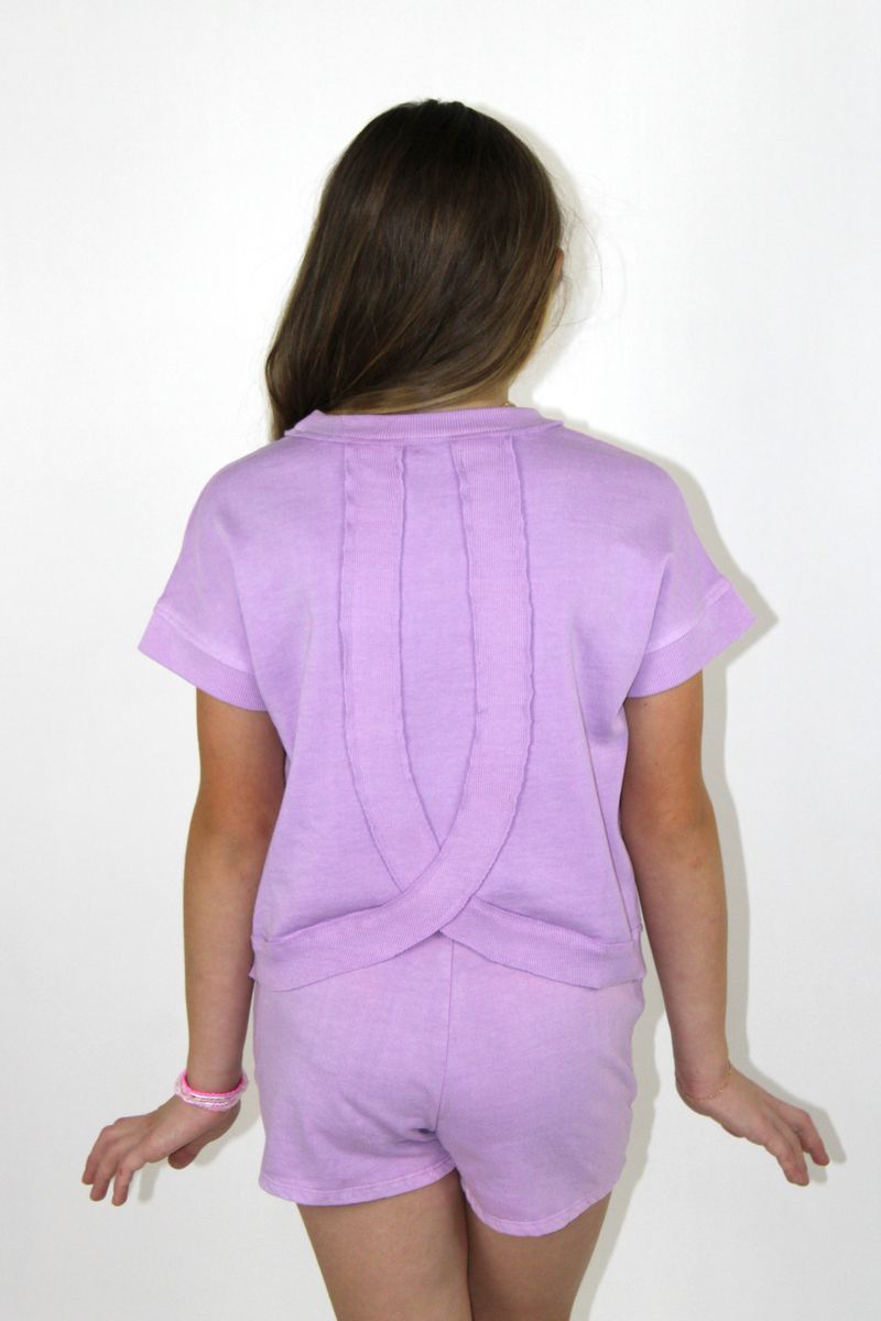 Bows Acid Wash Shirt