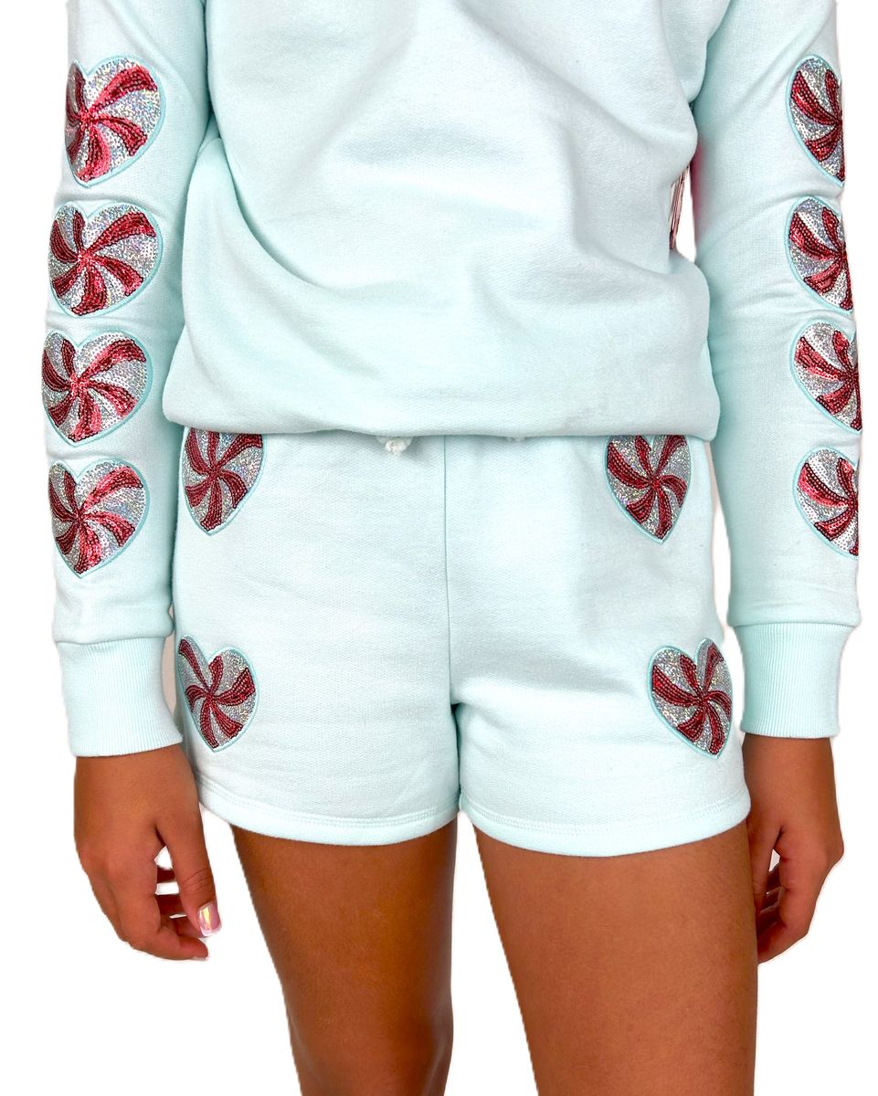 Mint Julep “Candy Cane Cutie” Holiday Collection – Sweatshirt & Shorts