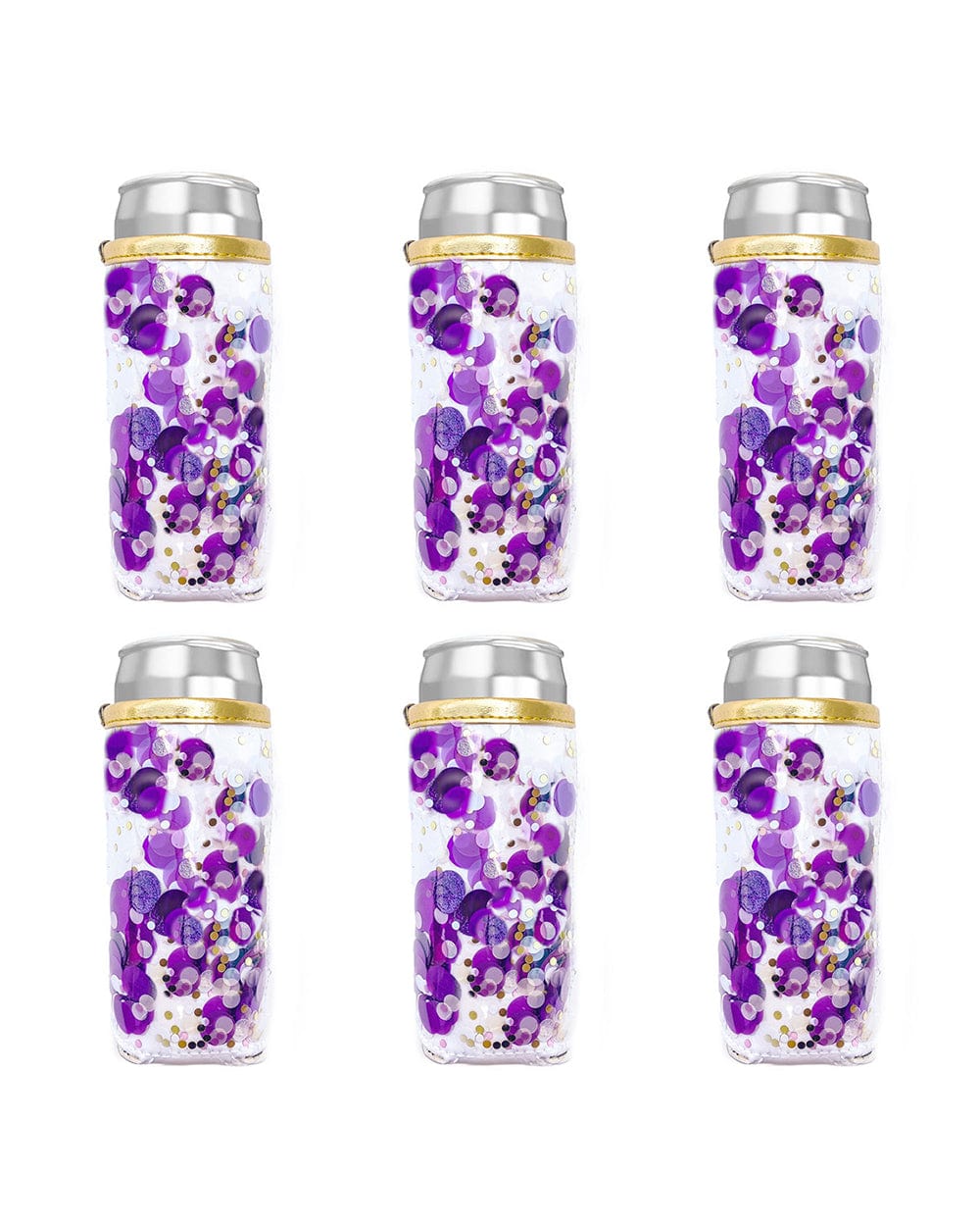 Spirit Squad Confetti Skinny Can Drink Sleeves