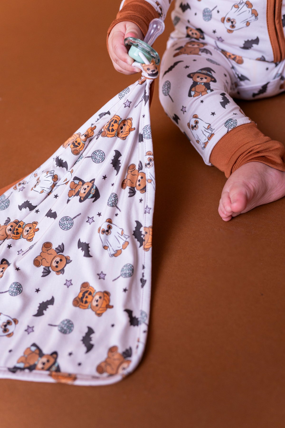 Boo Bear Bash Paci Lovey (EST SHIP TIME 1-2 WEEK)