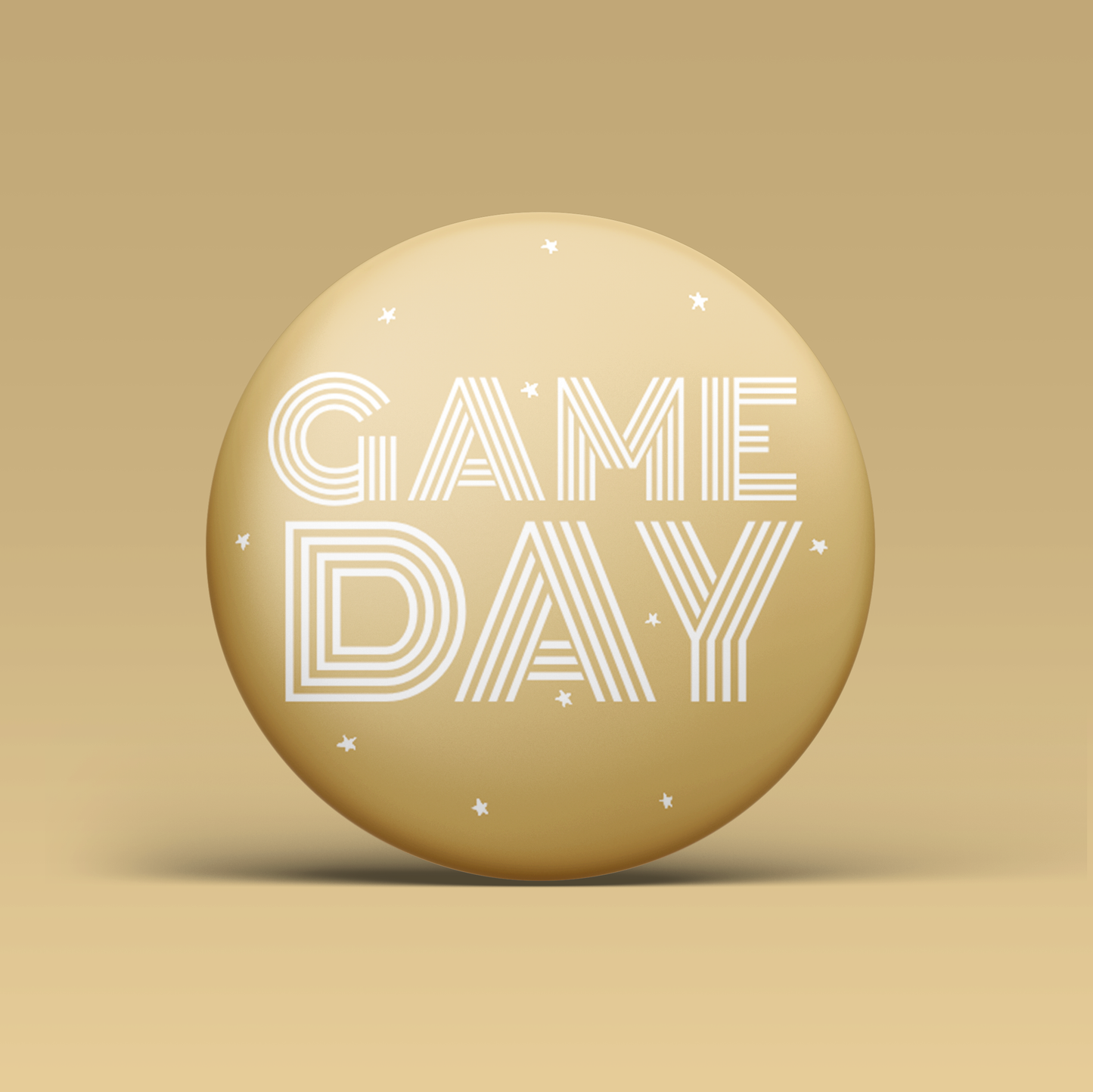 Game Day Button - Gold