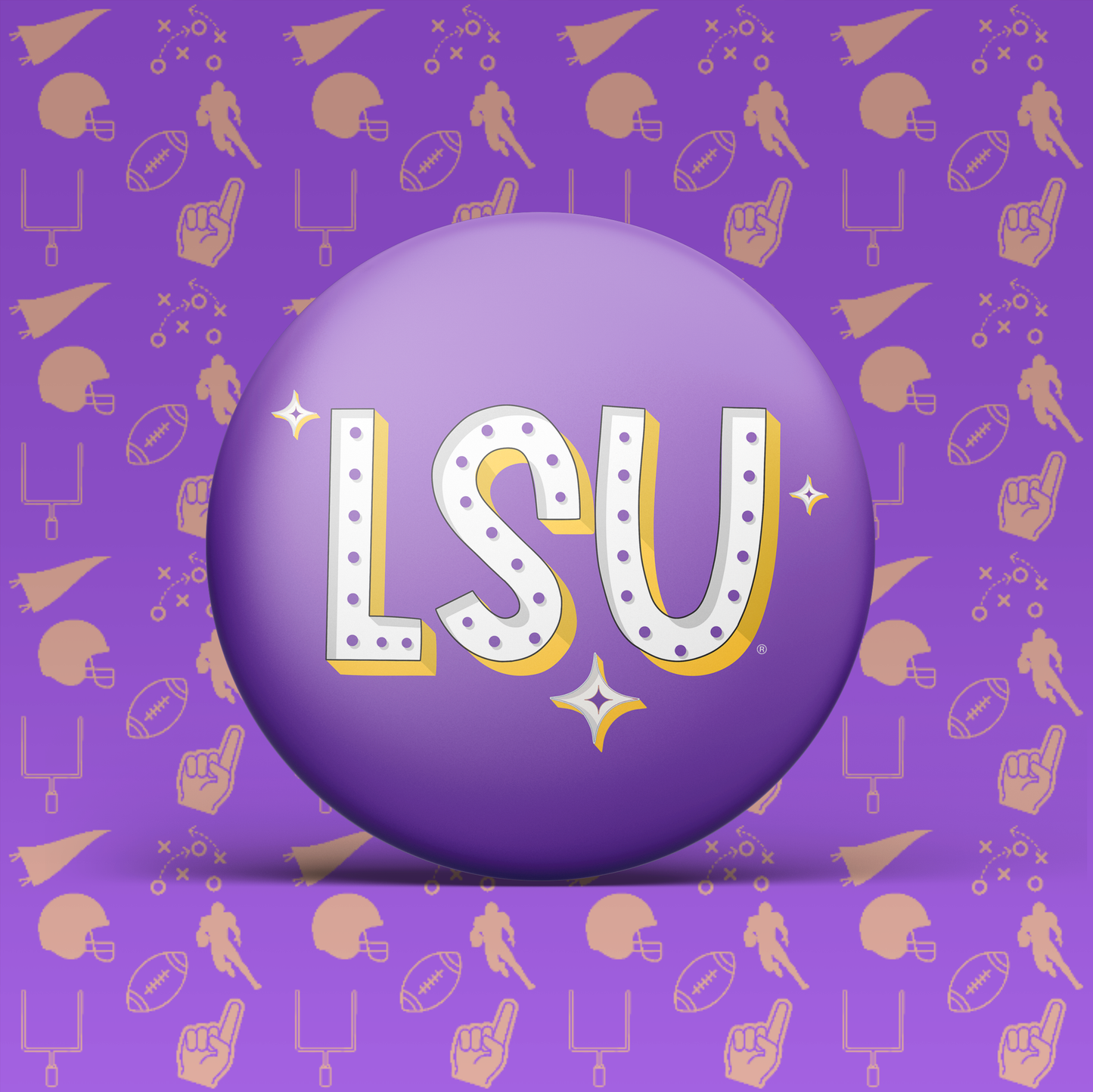 LSU Retro Button