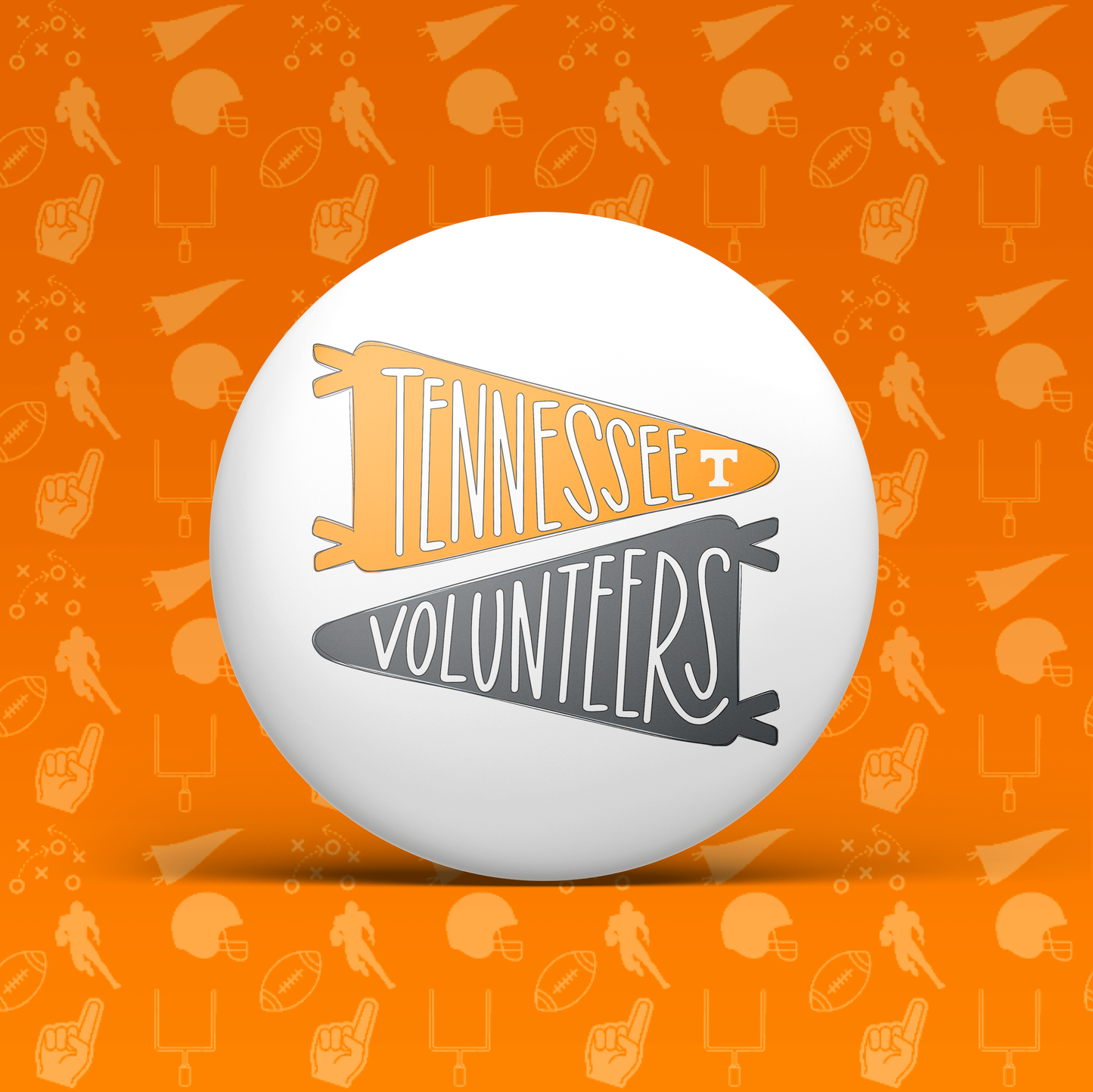 Tennessee Volunteers Pennant Flag Button
