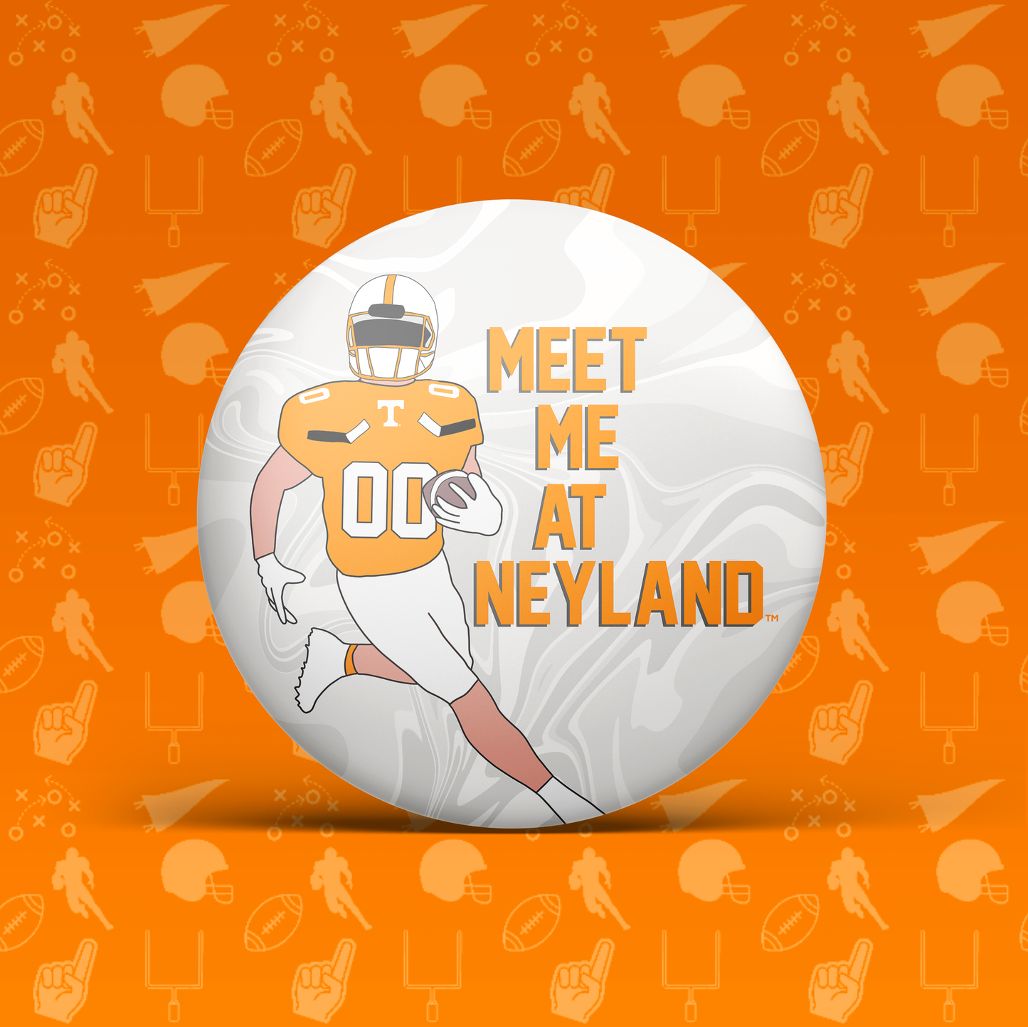 Meet Me @ Neyland Football Player Button
