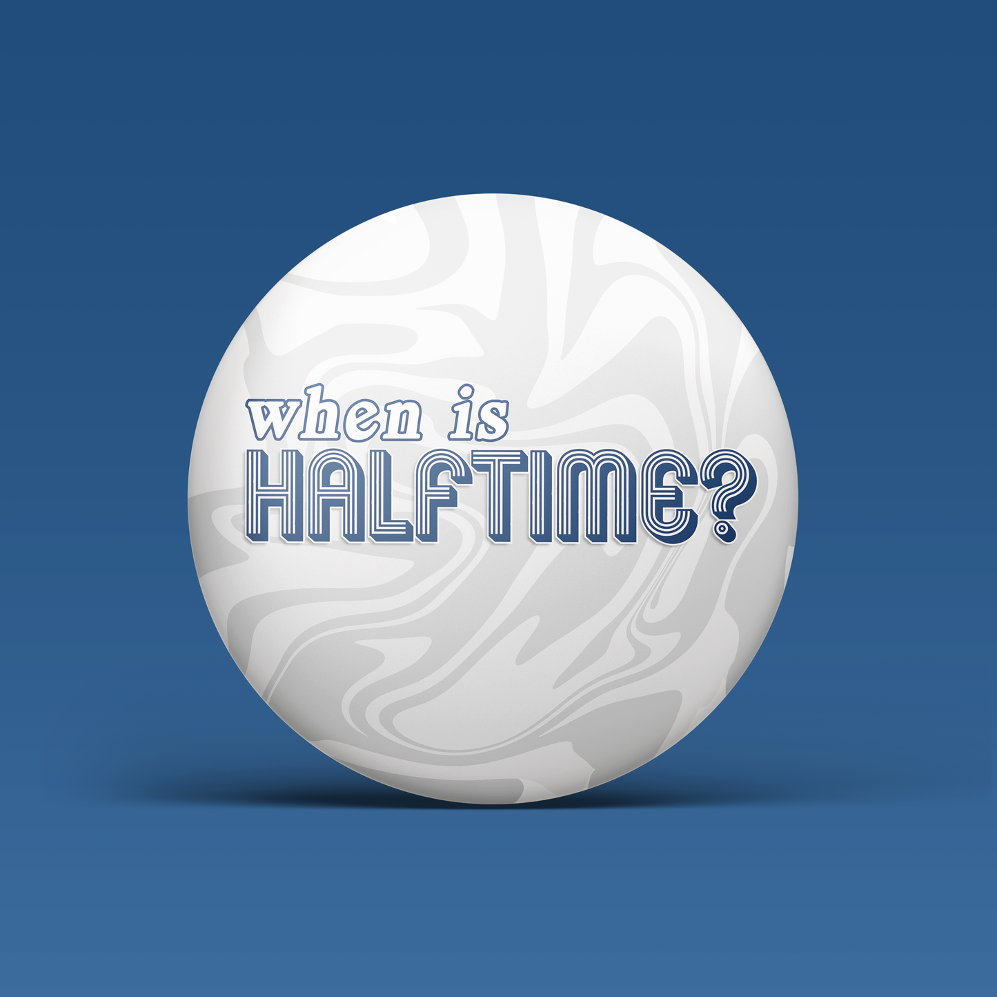 When Is Halftime? -  Navy & Orange