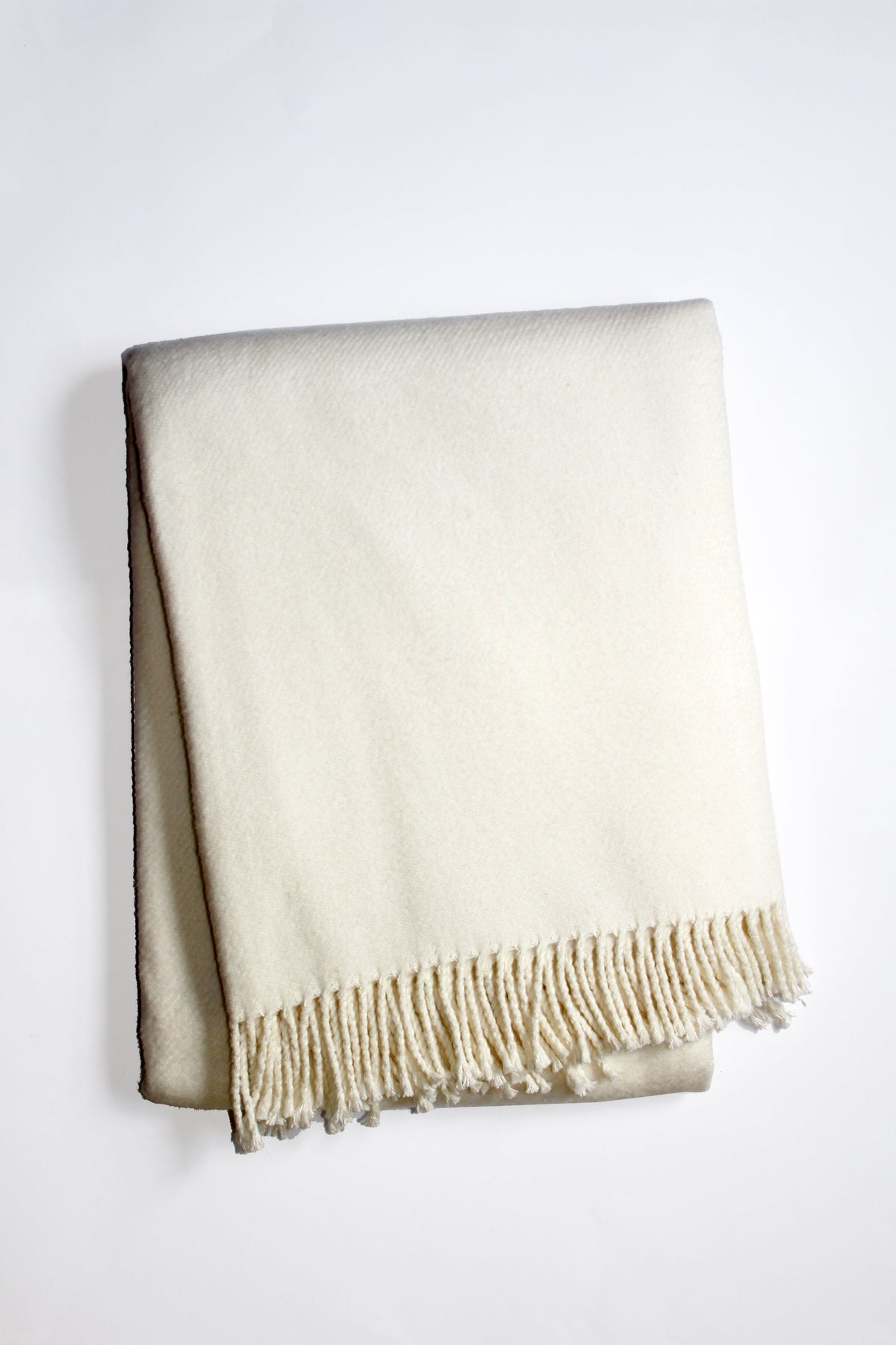 Solid Plush Cotton Blend Throw - 55" x 70"