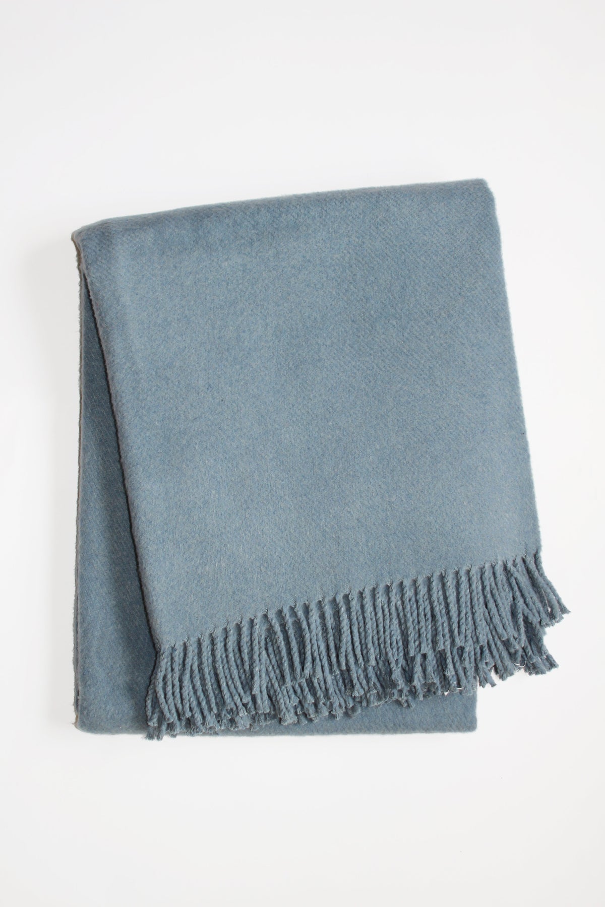 Solid Plush Cotton Blend Throw - 55" x 70"
