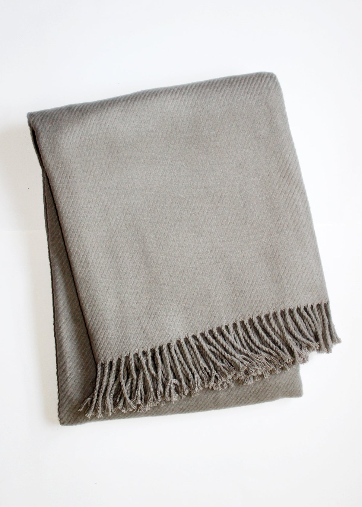 Solid Plush Cotton Blend Throw - 55" x 70"