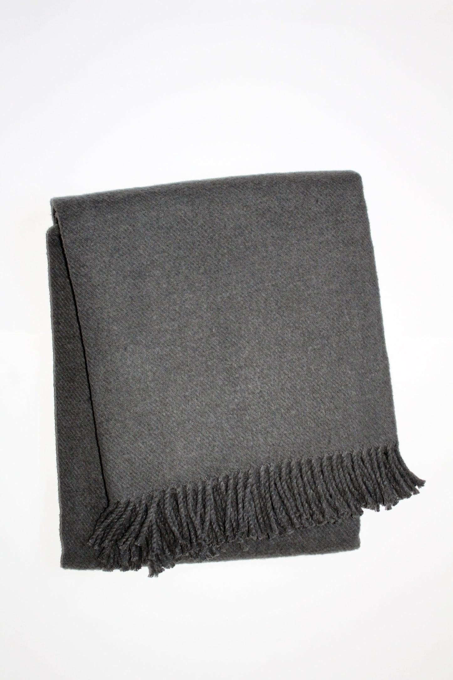 Solid Plush Cotton Blend Throw - 55" x 70"