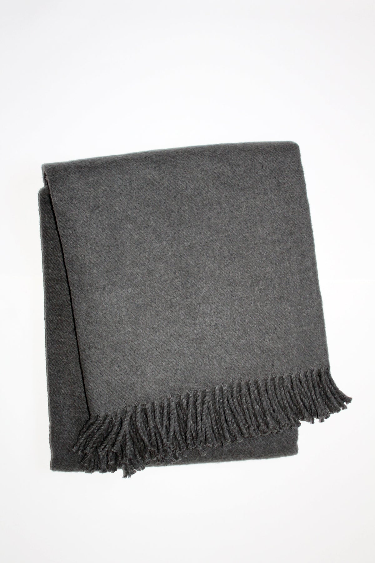 Solid Plush Cotton Blend Throw - 55" x 70"
