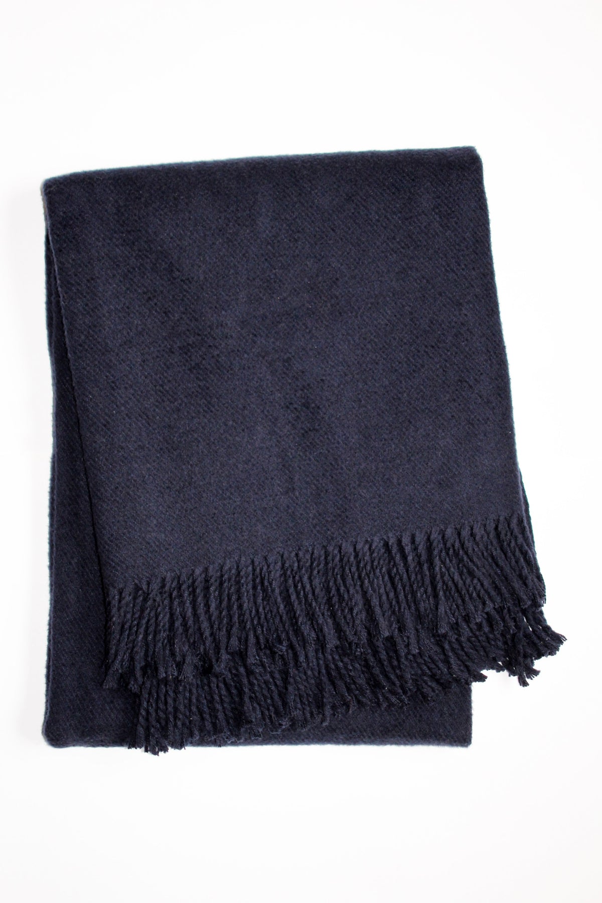 Solid Plush Cotton Blend Throw - 55" x 70"