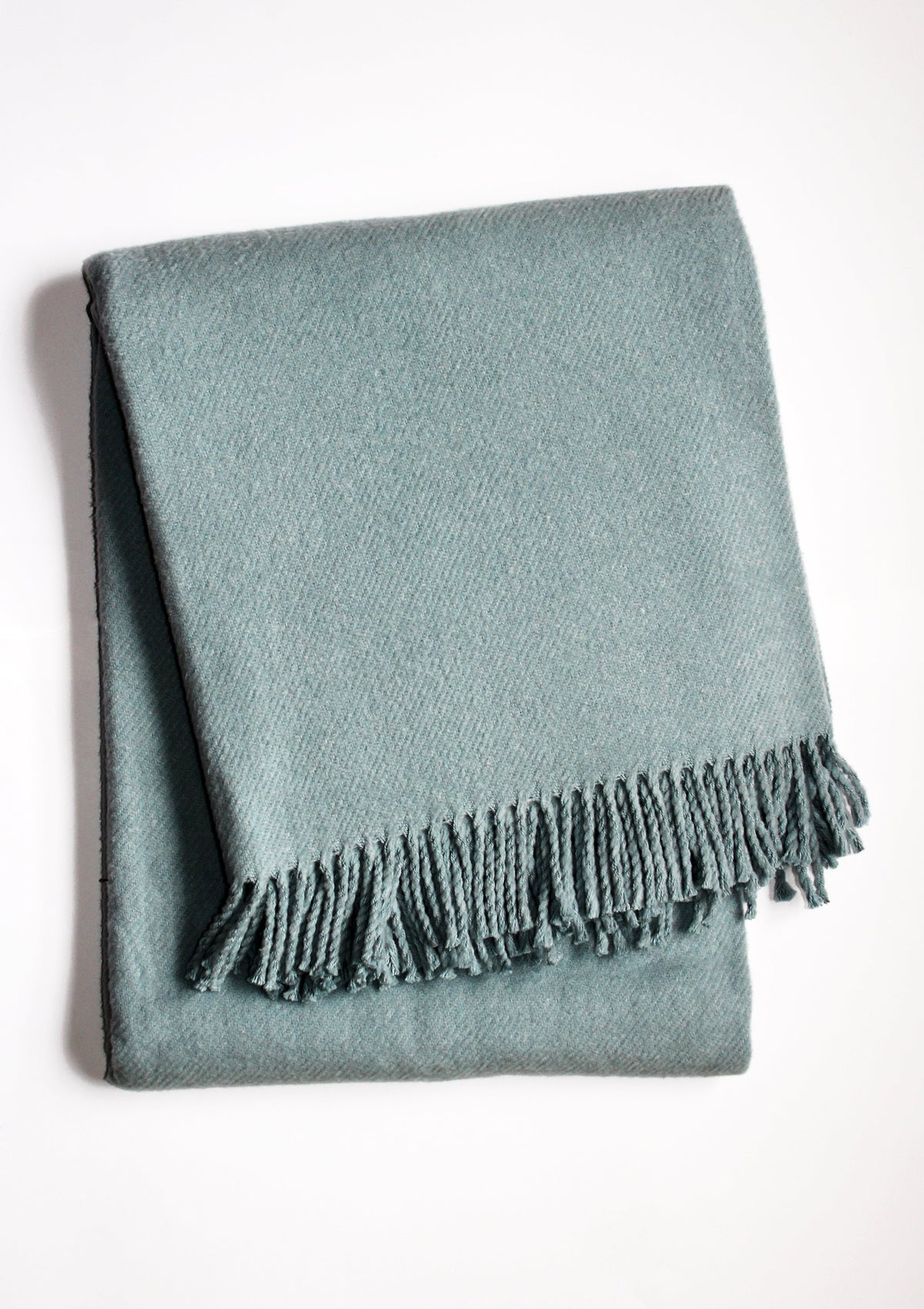 Solid Plush Cotton Blend Throw - 55" x 70"