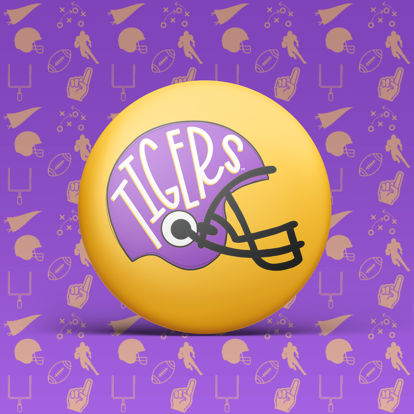 Tigers Helmet Button