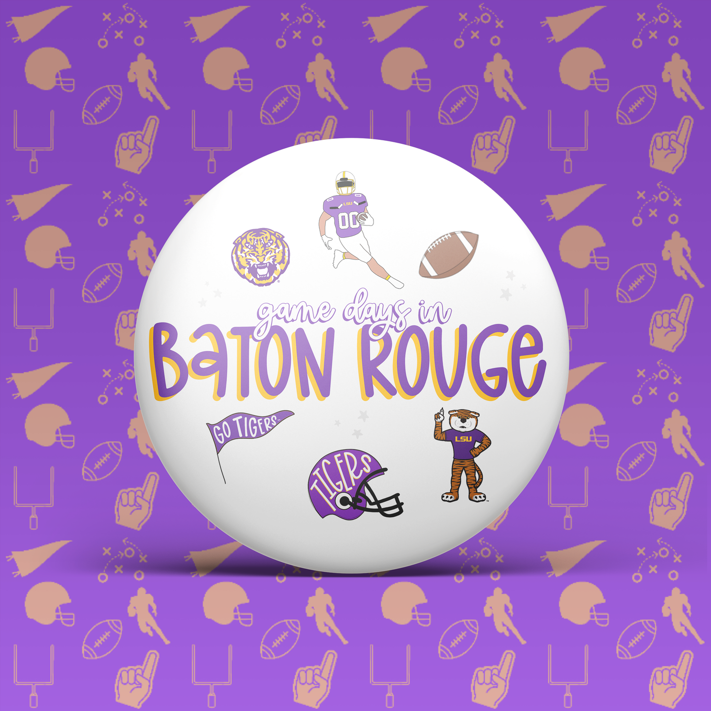 Game Days In Baton Rouge Button