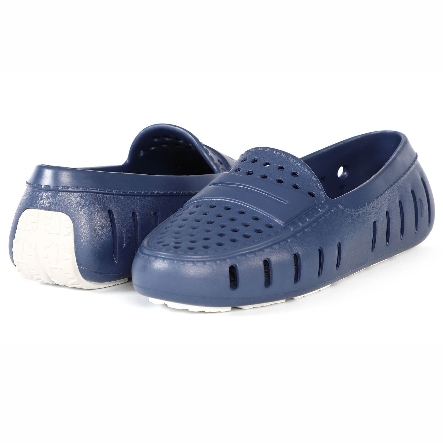 Women's Posh Navy Peony Bright White Loafers