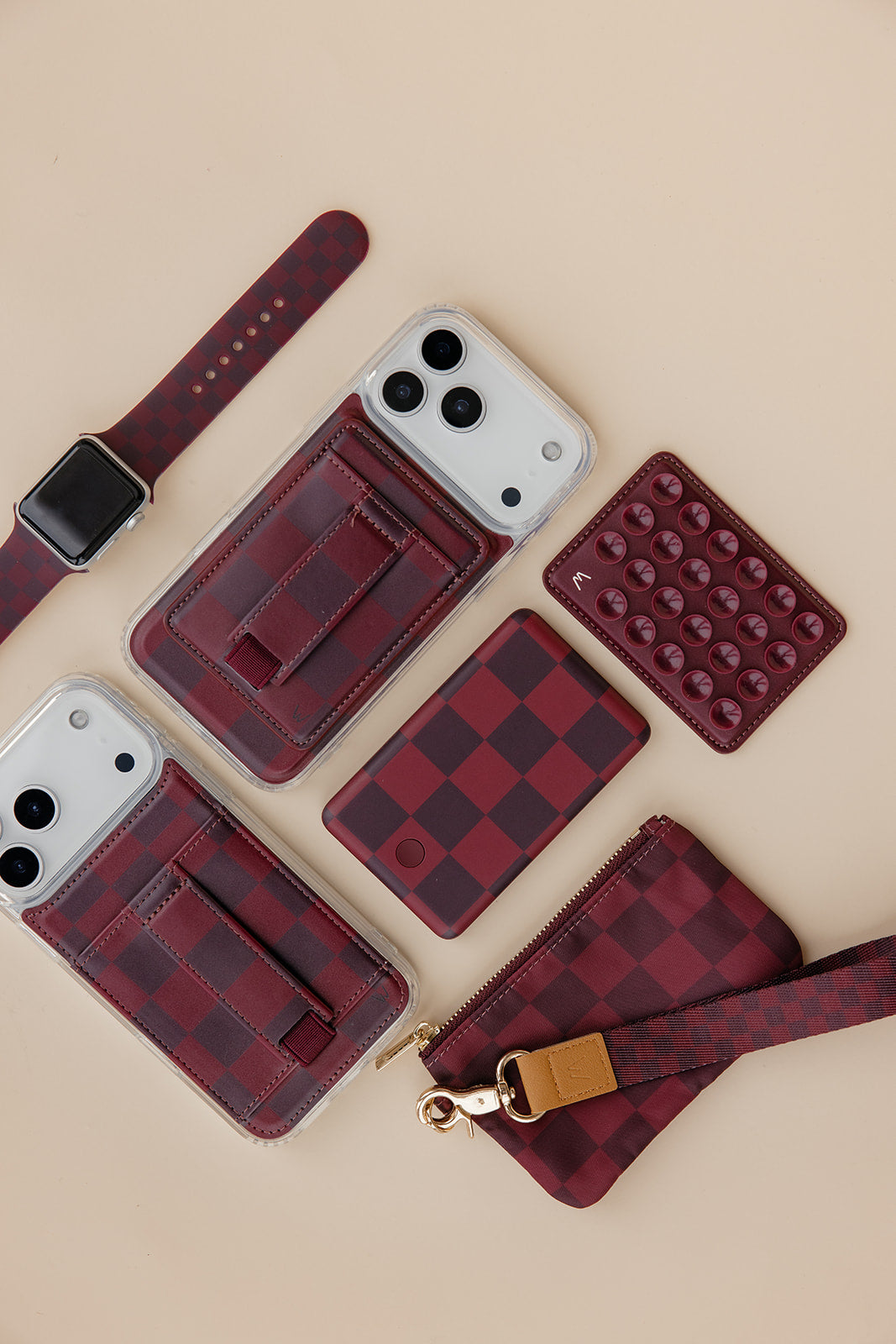 Cozy Check Wrist Lanyard