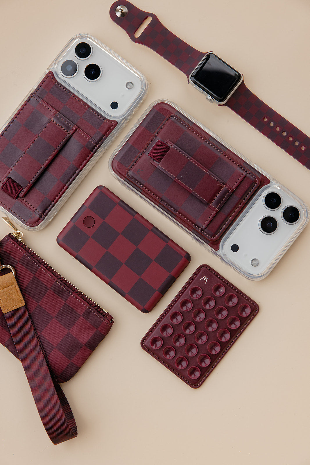 Cozy Check Zipper Pouch