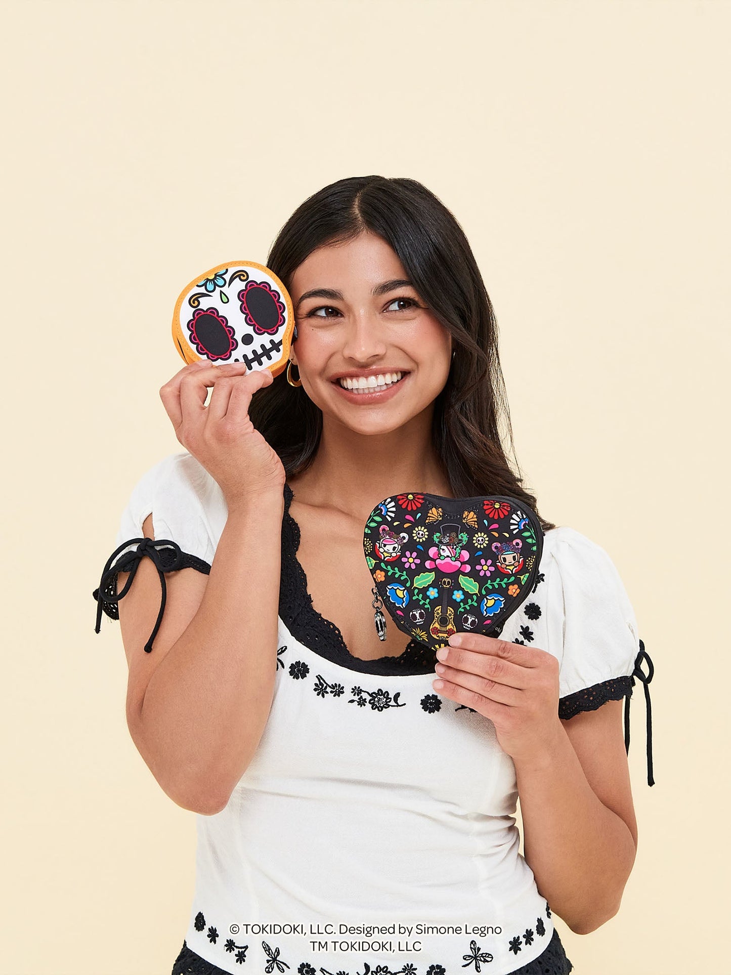 tokidoki Heart Mini Bag Clip-On Pouch Accessory – Dia de los Muertos