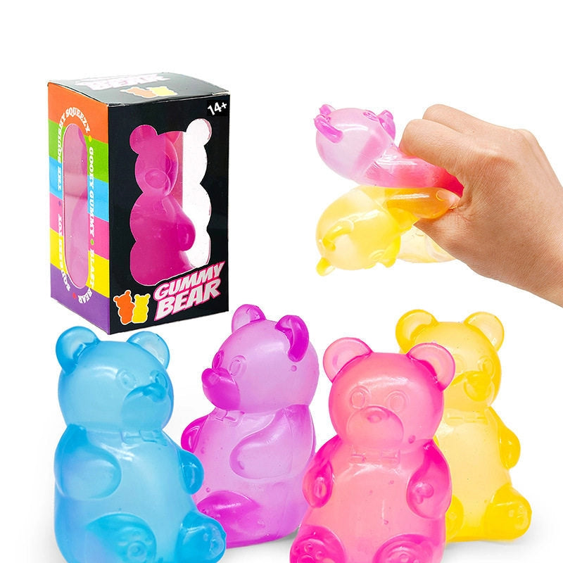 Gummy Bear Squish Sensory Toy | Slow Rise Squeeze Fidget Toy for Kids & Adults | The Prissy Pelican Boutique | Bossier City, LA