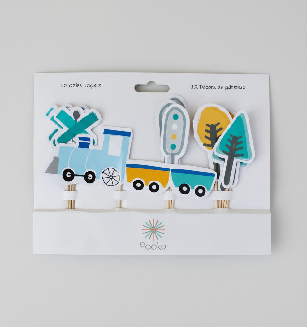 Steam Train Birthday Party Supplies Kit – Boys Train Party | Plates, Cups, Napkins | Party in a Box