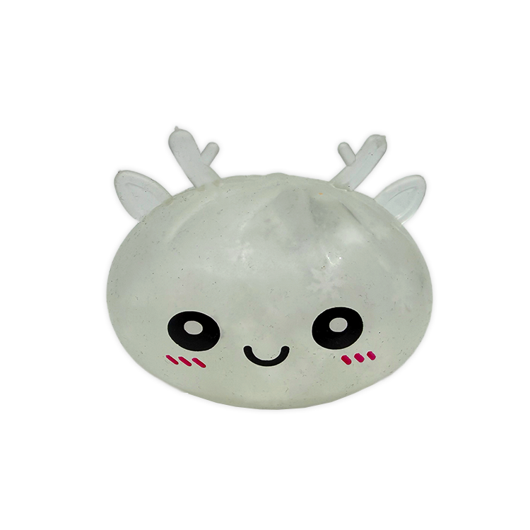 Christmas Mystery Reindeer Glitter Dumpling Squishy Toy