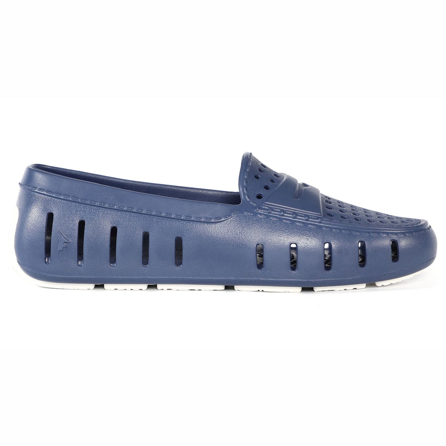 Women's Posh Navy Peony Bright White Loafers