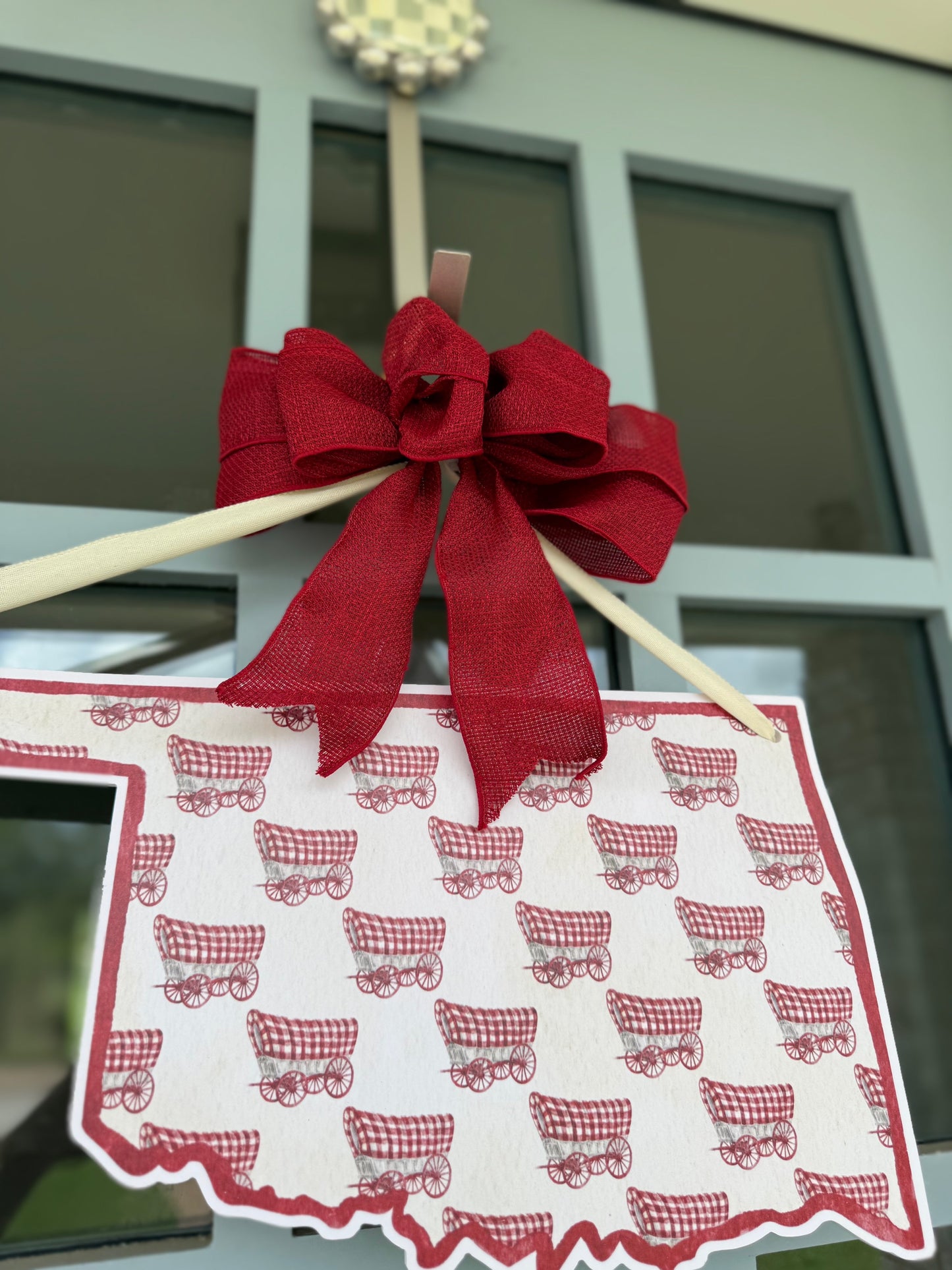 Wagon Patterned Door Hanger