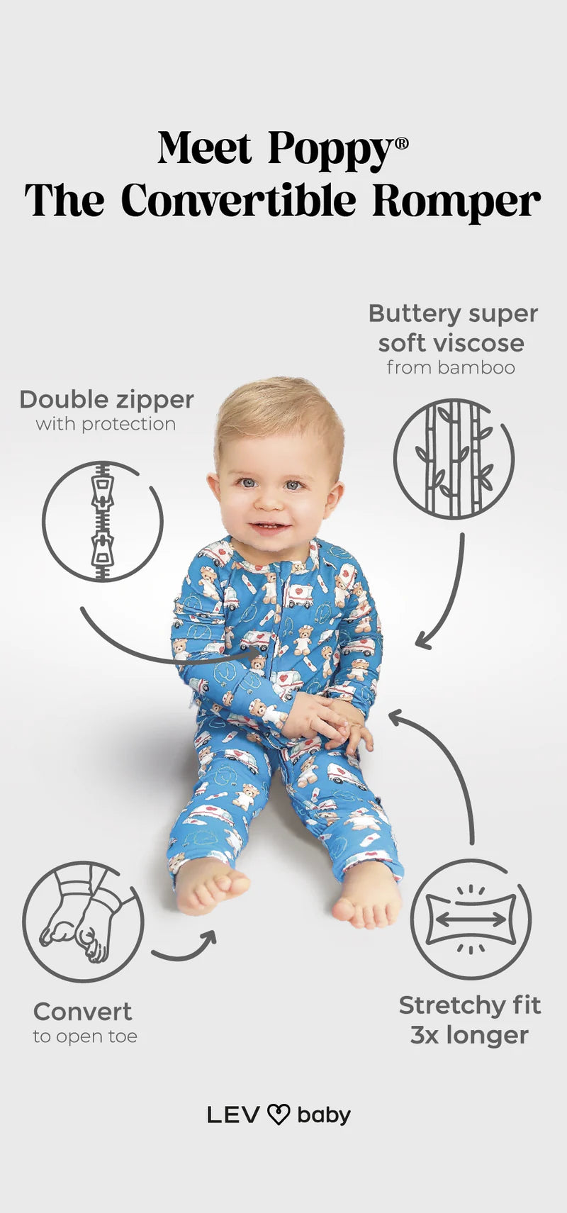 Miles ‘Poppy’™: The Convertible Romper
