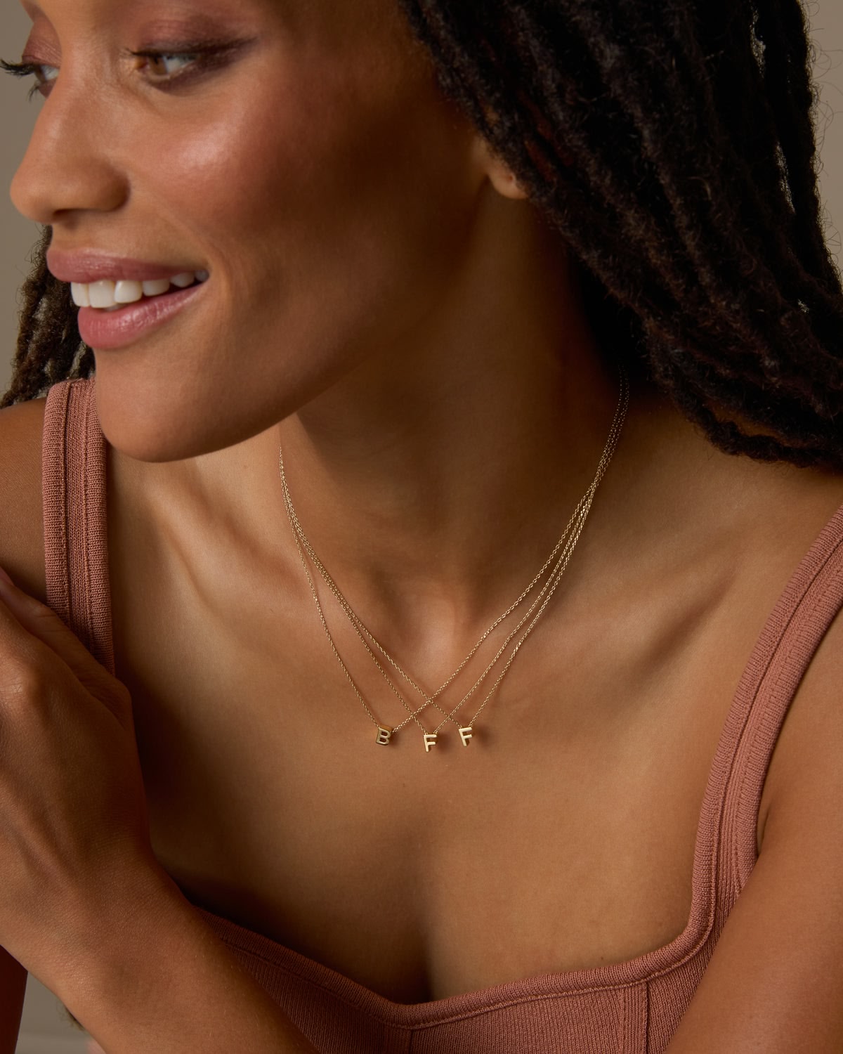 Just For You Initial Necklace — J