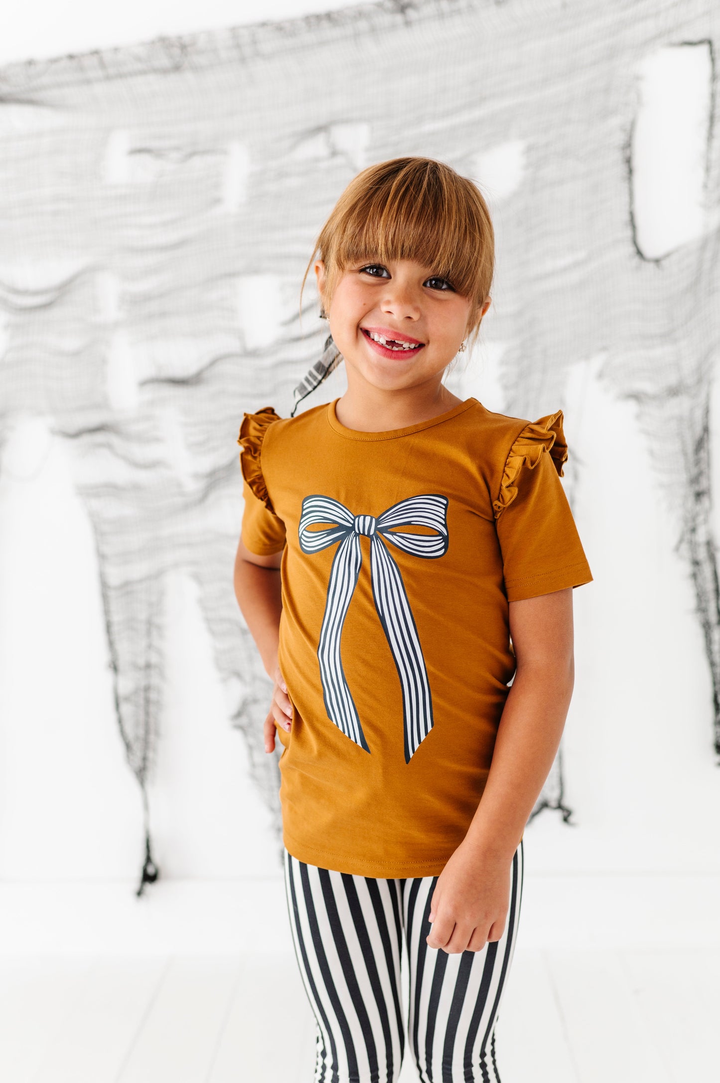 Striped Bow| TEE
