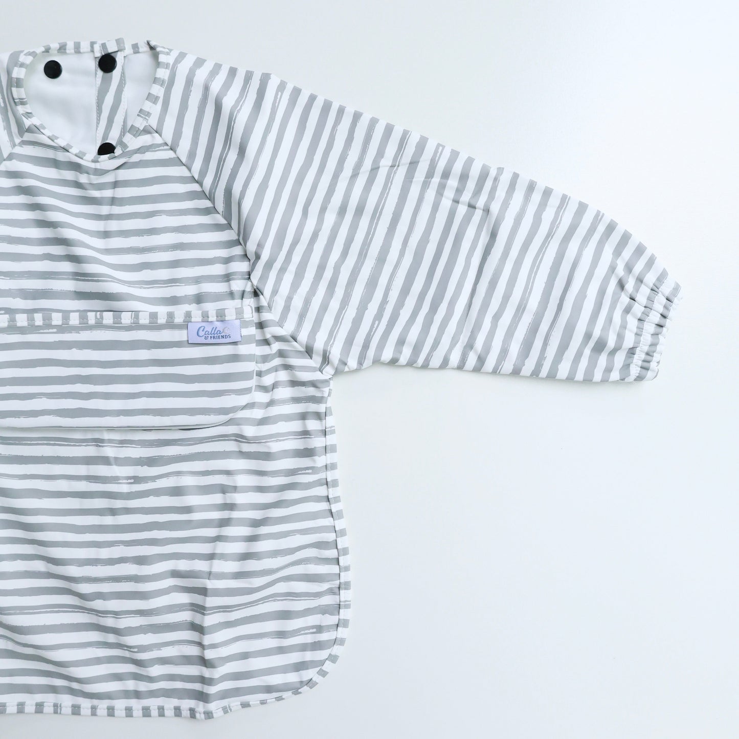 The Grayson Long Sleeve Bib - Brush Stripes