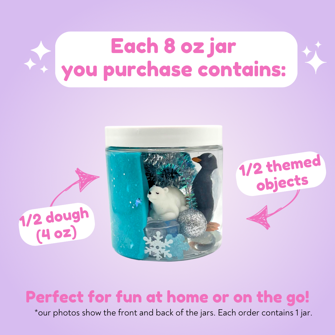 Arctic Winter Play Dough Jar