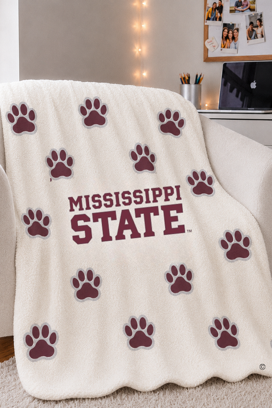 SC - ETA 9/30-10/14 Mississippi State Bulldog Blanket
