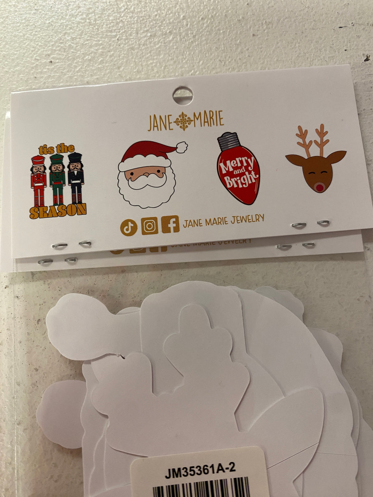 Jane Marie 'Tis the Season Christmas Stickers – Set of 4