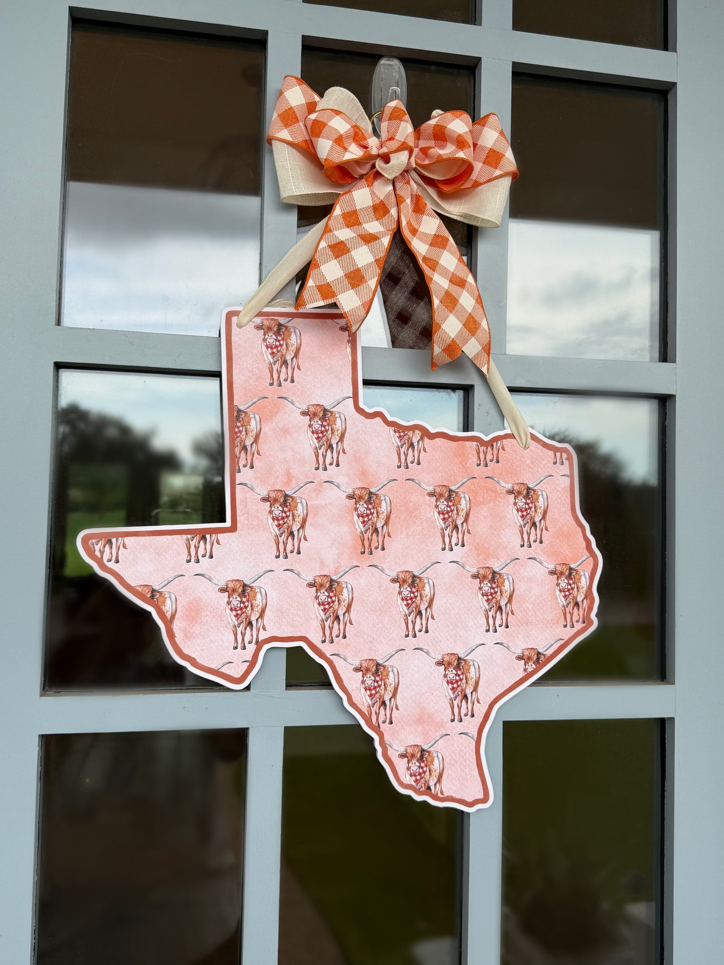 Longhorn Patterned Door Hanger