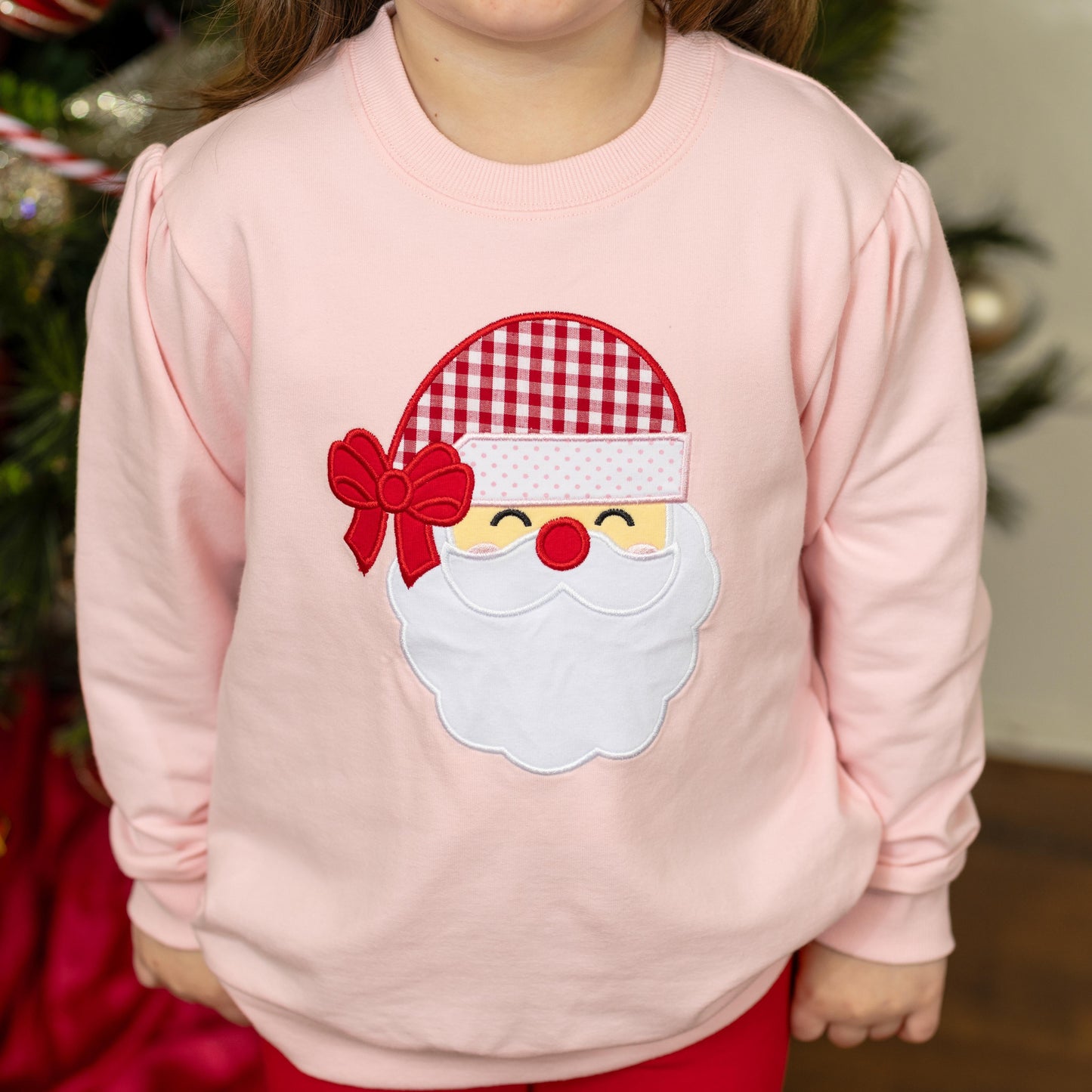 French Terry Pullover – Santa (Light Pink)