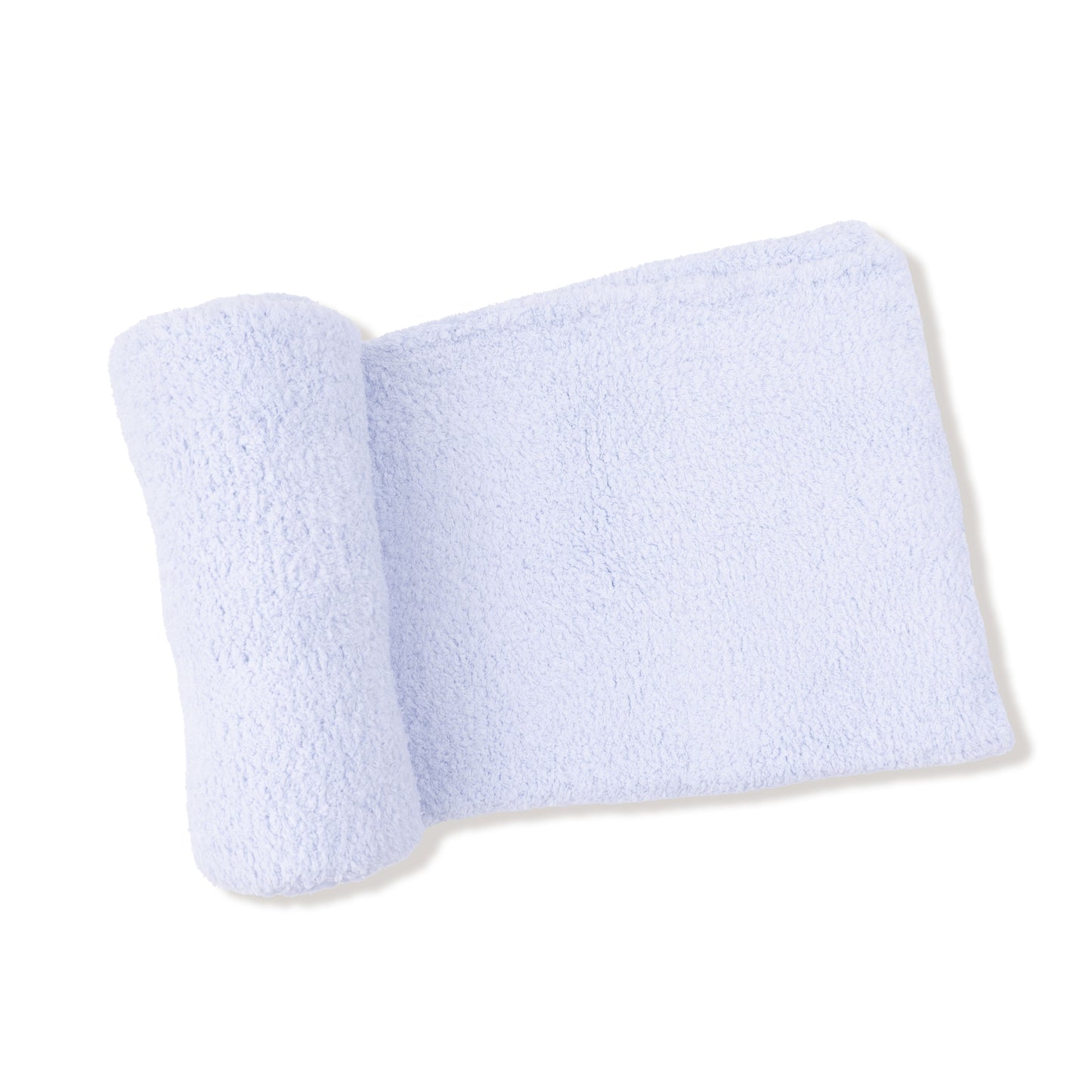Chenille - Light Blue Stroller Blanket