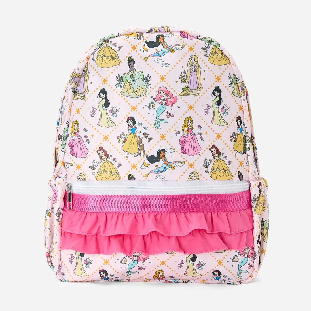 Princess Ruffle Backpack | Girls Princess School Backpack | Kids Boutique Book Bag