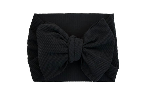 Black Headwrap Bow